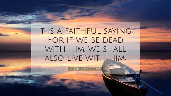 Picture 07 - 2 Timothy 2:11 KJV Desktop Wallpaper - It is a faithful saying: For if we be dead with - Desktop Bible Verse Wallpaper