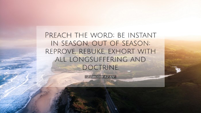 Picture 07 - 2 Timothy 4:2 KJV Desktop Wallpaper - Preach the word; be instant in season, out of - Desktop Bible Verse Wallpaper