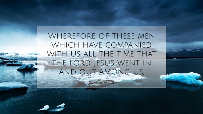 Picture 07 - Acts 1:21 KJV Desktop Wallpaper - Wherefore of these men which have companied with - Desktop Bible Verse Wallpaper