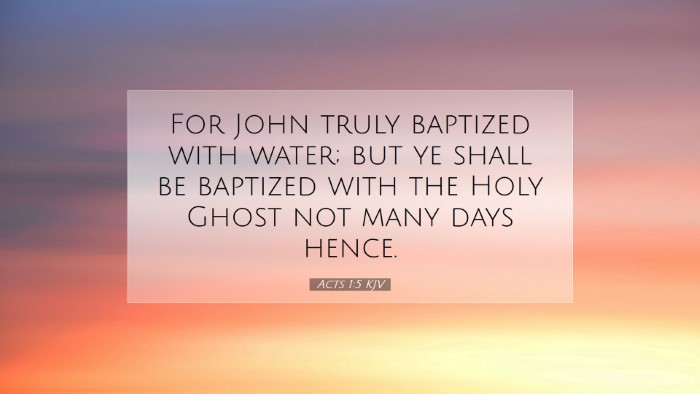 Picture 07 - Acts 1:5 KJV Desktop Wallpaper - For John truly baptized with water; but ye shall - Desktop Bible Verse Wallpaper