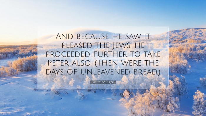 Picture 07 - Acts 12:3 KJV Desktop Wallpaper - And because he saw it pleased the Jews, he - Desktop Bible Verse Wallpaper