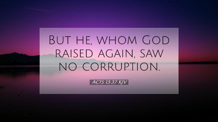 Picture 07 - Acts 13:37 KJV Desktop Wallpaper - But he, whom God raised again, saw no - Desktop Bible Verse Wallpaper