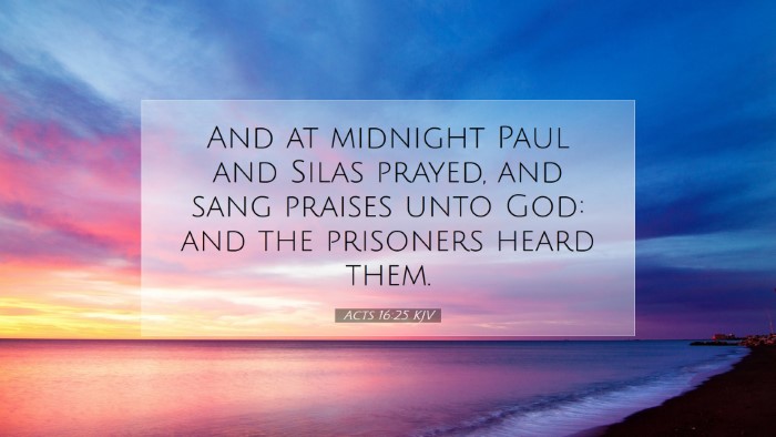 Picture 07 - Acts 16:25 KJV Desktop Wallpaper - And at midnight Paul and Silas prayed, and sang - Desktop Bible Verse Wallpaper