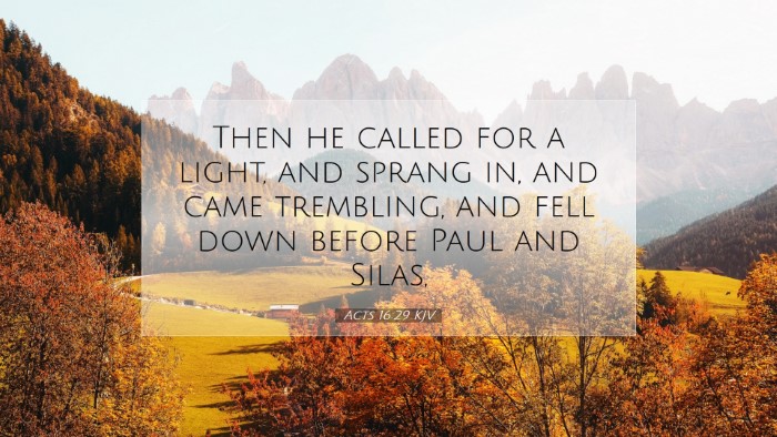 Picture 07 - Acts 16:29 KJV Desktop Wallpaper - Then he called for a light, and sprang in, and - Desktop Bible Verse Wallpaper
