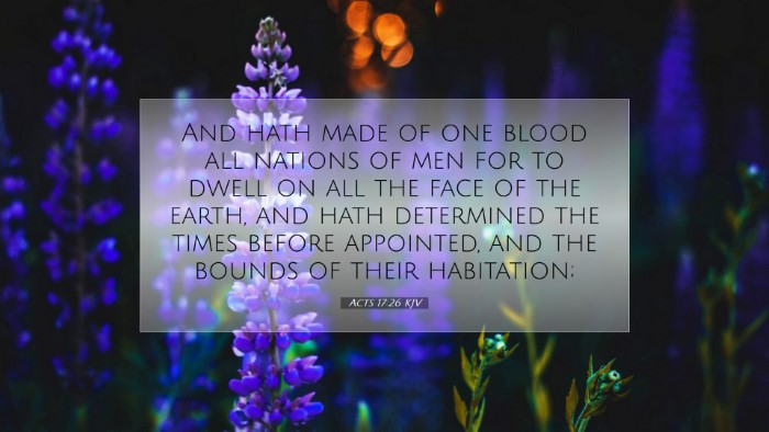 Picture 07 - Acts 17:26 KJV Desktop Wallpaper - And hath made of one blood all nations of men for - Desktop Bible Verse Wallpaper