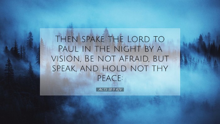 Picture 07 - Acts 18:9 KJV Desktop Wallpaper - Then spake the Lord to Paul in the night by a - Desktop Bible Verse Wallpaper