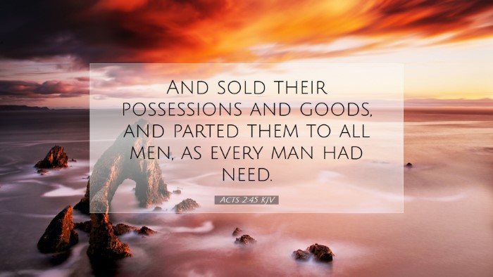 Picture 07 - Acts 2:45 KJV Desktop Wallpaper - And sold their possessions and goods, and parted - Desktop Bible Verse Wallpaper