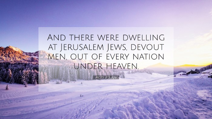 Picture 07 - Acts 2:5 KJV Desktop Wallpaper - And there were dwelling at Jerusalem Jews, devout - Desktop Bible Verse Wallpaper