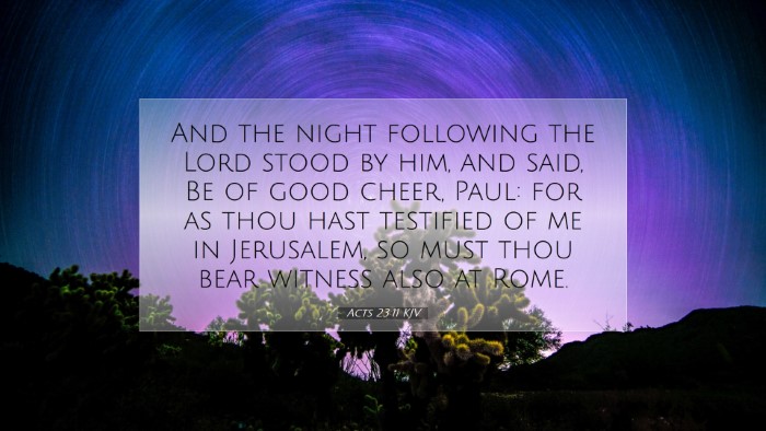 Picture 07 - Acts 23:11 KJV Desktop Wallpaper - And the night following the Lord stood by him, - Desktop Bible Verse Wallpaper