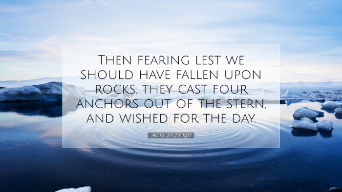 Picture 07 - Acts 27:29 KJV Desktop Wallpaper - Then fearing lest we should have fallen upon - Desktop Bible Verse Wallpaper