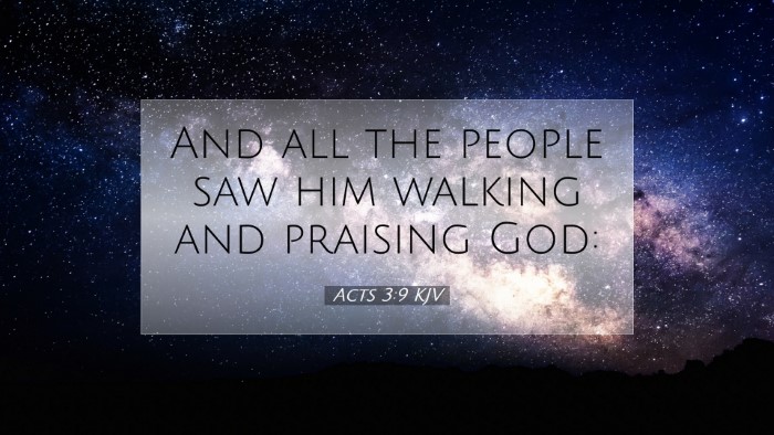 Picture 07 - Acts 3:9 KJV Desktop Wallpaper - And all the people saw him walking and praising - Desktop Bible Verse Wallpaper