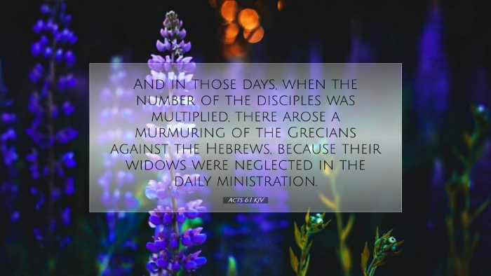 Picture 07 - Acts 6:1 KJV Desktop Wallpaper - And in those days, when the number of the - Desktop Bible Verse Wallpaper