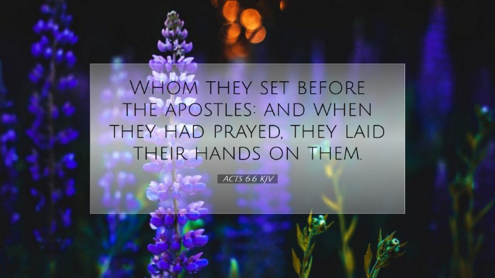 Picture 07 - Acts 6:6 KJV Desktop Wallpaper - Whom they set before the apostles: and when they - Desktop Bible Verse Wallpaper