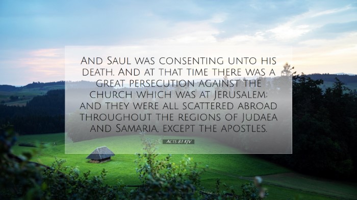 Picture 07 - Acts 8:1 KJV Desktop Wallpaper - And Saul was consenting unto his death. And at - Desktop Bible Verse Wallpaper