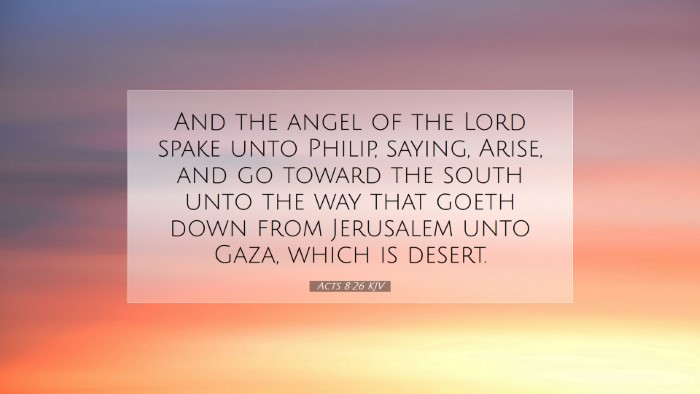 Picture 07 - Acts 8:26 KJV Desktop Wallpaper - And the angel of the Lord spake unto Philip, - Desktop Bible Verse Wallpaper