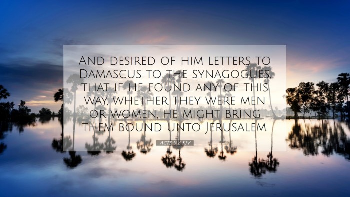 Picture 07 - Acts 9:2 KJV Desktop Wallpaper - And desired of him letters to Damascus to the - Desktop Bible Verse Wallpaper