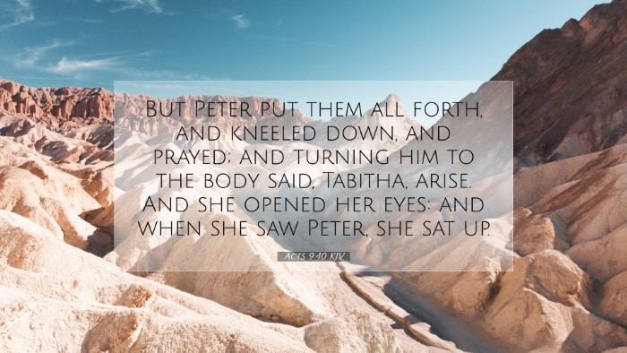 Picture 07 - Acts 9:40 KJV Desktop Wallpaper - But Peter put them all forth, and kneeled down, - Desktop Bible Verse Wallpaper