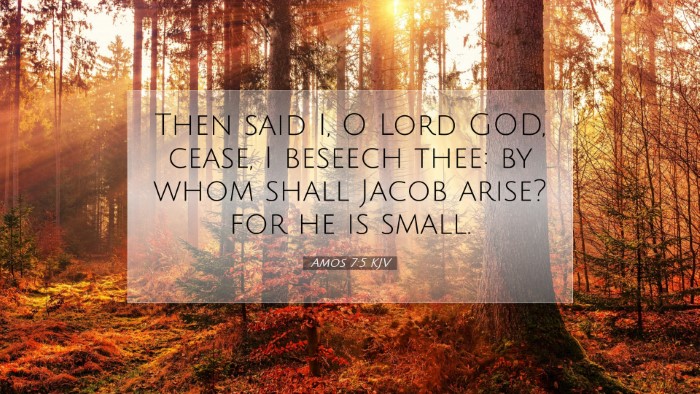 Picture 07 - Amos 7:5 KJV Desktop Wallpaper - Then said I, O Lord GOD, cease, I beseech thee: - Desktop Bible Verse Wallpaper