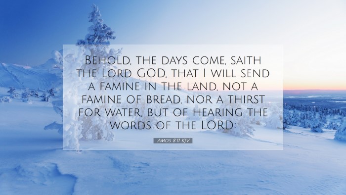 Picture 07 - Amos 8:11 KJV Desktop Wallpaper - Behold, the days come, saith the Lord GOD, that I - Desktop Bible Verse Wallpaper