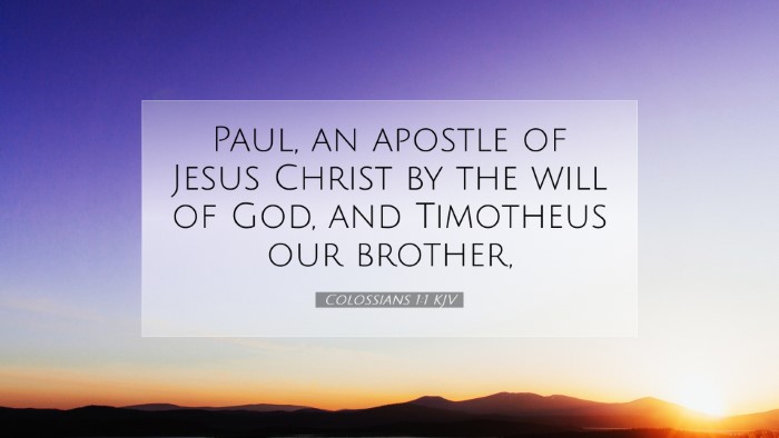 Picture 07 - Colossians 1:1 KJV Desktop Wallpaper - Paul, an apostle of Jesus Christ by the will of - Desktop Bible Verse Wallpaper