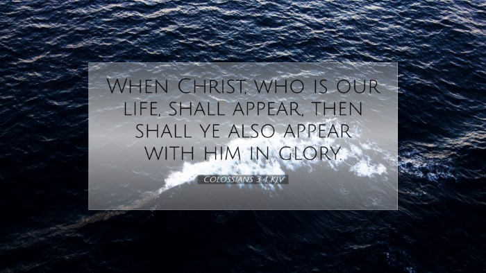 Picture 07 - Colossians 3:4 KJV Desktop Wallpaper - When Christ, who is our life, shall appear, then - Desktop Bible Verse Wallpaper
