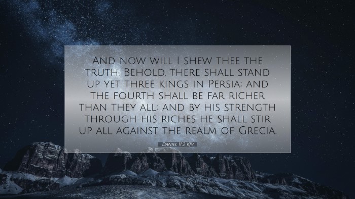 Picture 07 - Daniel 11:2 KJV Desktop Wallpaper - And now will I shew thee the truth. Behold, there - Desktop Bible Verse Wallpaper