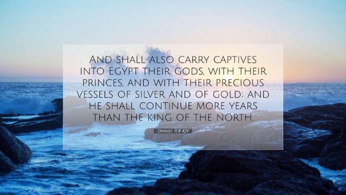 Picture 07 - Daniel 11:8 KJV Desktop Wallpaper - And shall also carry captives into Egypt their - Desktop Bible Verse Wallpaper
