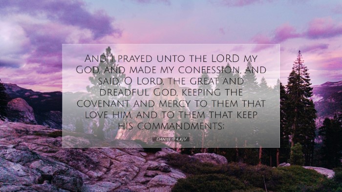 Picture 07 - Daniel 9:4 KJV Desktop Wallpaper - And I prayed unto the LORD my God, and made my - Desktop Bible Verse Wallpaper
