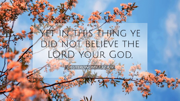 Picture 07 - Deuteronomy 1:32 KJV Desktop Wallpaper - Yet in this thing ye did not believe the LORD - Desktop Bible Verse Wallpaper