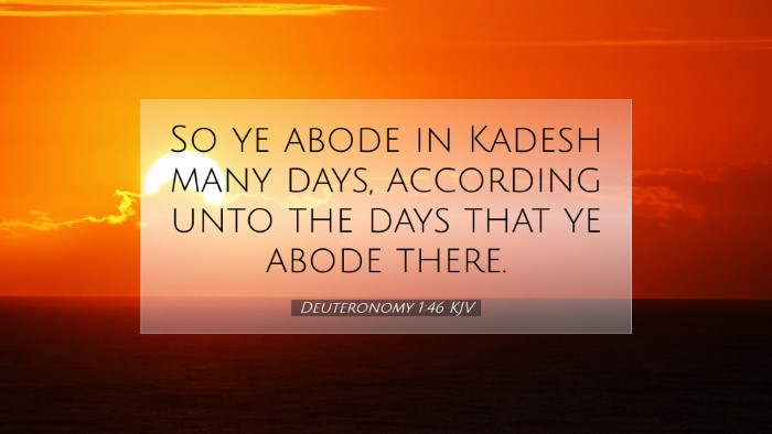 Picture 07 - Deuteronomy 1:46 KJV Desktop Wallpaper - So ye abode in Kadesh many days, according unto - Desktop Bible Verse Wallpaper