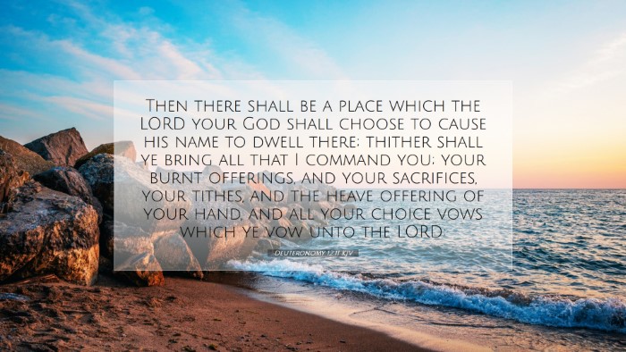 Picture 07 - Deuteronomy 12:11 KJV Desktop Wallpaper - Then there shall be a place which the LORD your - Desktop Bible Verse Wallpaper