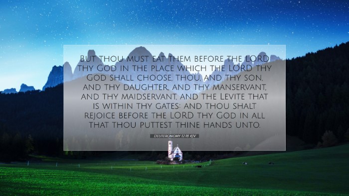 Picture 07 - Deuteronomy 12:18 KJV Desktop Wallpaper - But thou must eat them before the LORD thy God in - Desktop Bible Verse Wallpaper