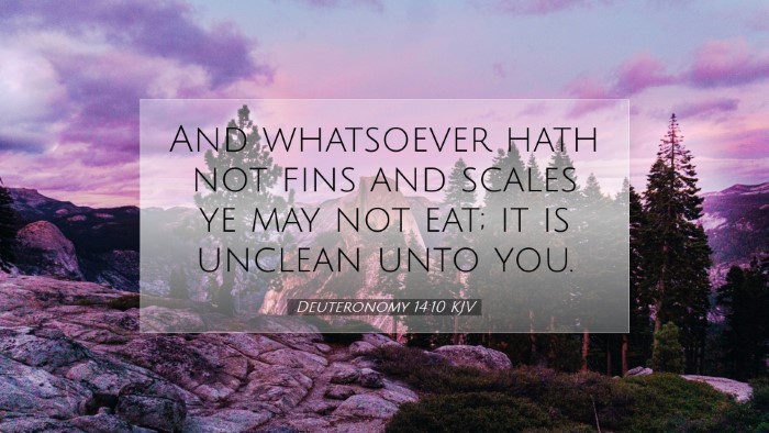 Picture 07 - Deuteronomy 14:10 KJV Desktop Wallpaper - And whatsoever hath not fins and scales ye may - Desktop Bible Verse Wallpaper