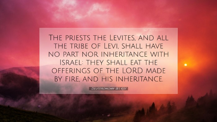 Picture 07 - Deuteronomy 18:1 KJV Desktop Wallpaper - The priests the Levites, and all the tribe of - Desktop Bible Verse Wallpaper