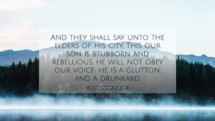 Picture 07 - Deuteronomy 21:20 KJV Desktop Wallpaper - And they shall say unto the elders of his city, - Desktop Bible Verse Wallpaper