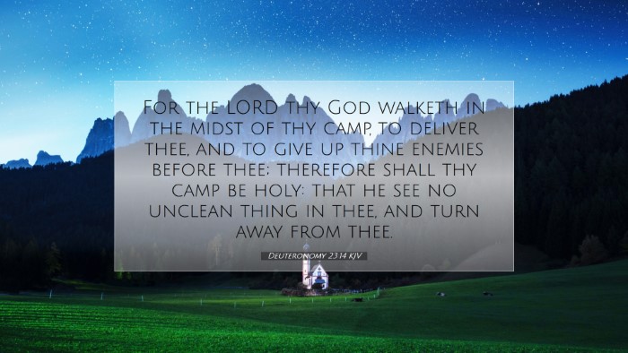 Picture 07 - Deuteronomy 23:14 KJV Desktop Wallpaper - For the LORD thy God walketh in the midst of thy - Desktop Bible Verse Wallpaper