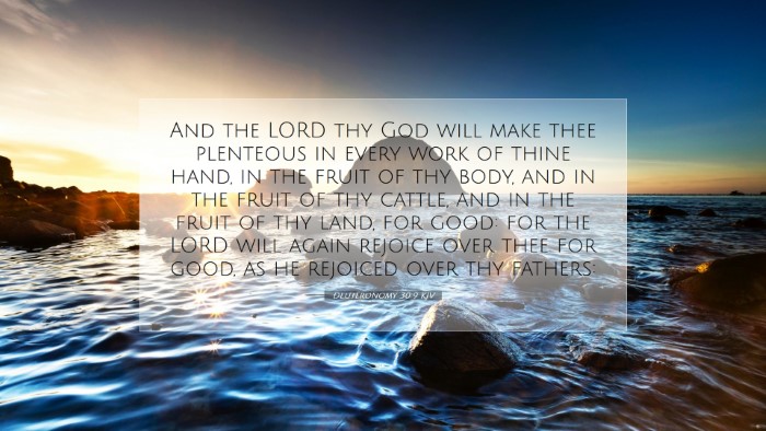 Picture 07 - Deuteronomy 30:9 KJV Desktop Wallpaper - And the LORD thy God will make thee plenteous in - Desktop Bible Verse Wallpaper