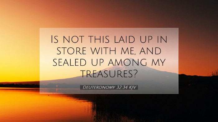 Picture 07 - Deuteronomy 32:34 KJV Desktop Wallpaper - Is not this laid up in store with me, and sealed - Desktop Bible Verse Wallpaper