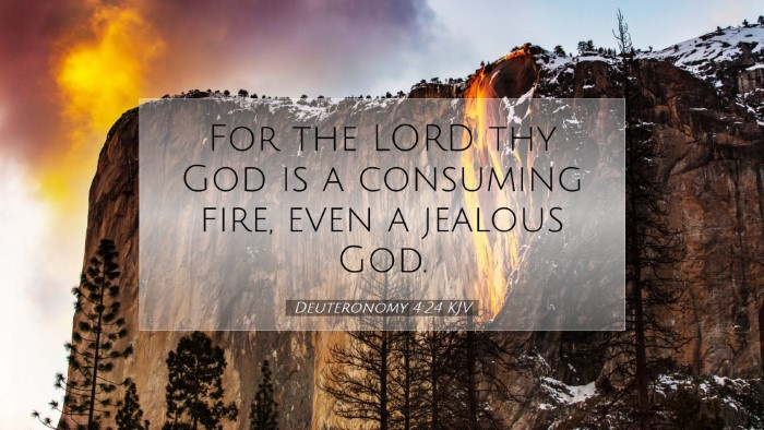Picture 07 - Deuteronomy 4:24 KJV Desktop Wallpaper - For the LORD thy God is a consuming fire, even a - Desktop Bible Verse Wallpaper