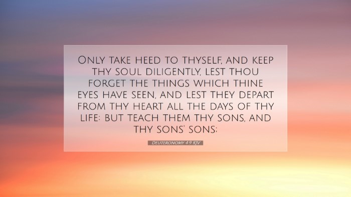 Picture 07 - Deuteronomy 4:9 KJV Desktop Wallpaper - Only take heed to thyself, and keep thy soul - Desktop Bible Verse Wallpaper