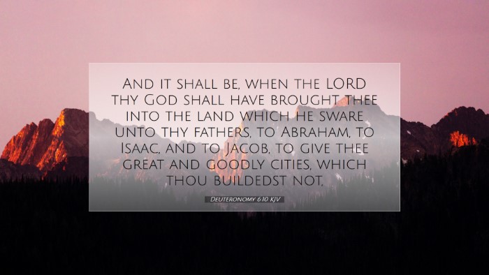 Picture 07 - Deuteronomy 6:10 KJV Desktop Wallpaper - And it shall be, when the LORD thy God shall have - Desktop Bible Verse Wallpaper