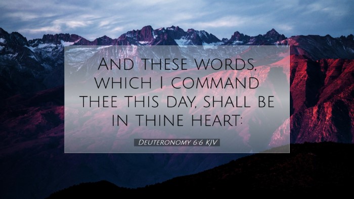 Picture 07 - Deuteronomy 6:6 KJV Desktop Wallpaper - And these words, which I command thee this day, - Desktop Bible Verse Wallpaper