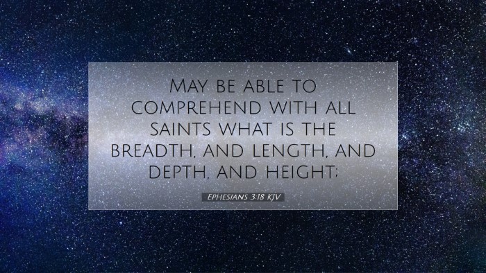 Picture 07 - Ephesians 3:18 KJV Desktop Wallpaper - May be able to comprehend with all saints what is - Desktop Bible Verse Wallpaper