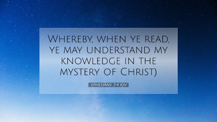 Picture 07 - Ephesians 3:4 KJV Desktop Wallpaper - Whereby, when ye read, ye may understand my - Desktop Bible Verse Wallpaper