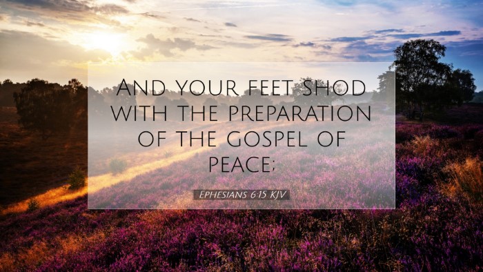 Picture 07 - Ephesians 6:15 KJV Desktop Wallpaper - And your feet shod with the preparation of the - Desktop Bible Verse Wallpaper