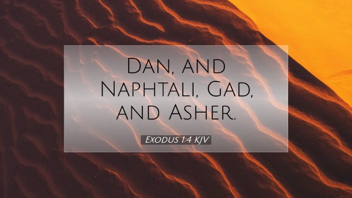Picture 07 - Exodus 1:4 KJV Desktop Wallpaper - Dan, and Naphtali, Gad, and - Desktop Bible Verse Wallpaper