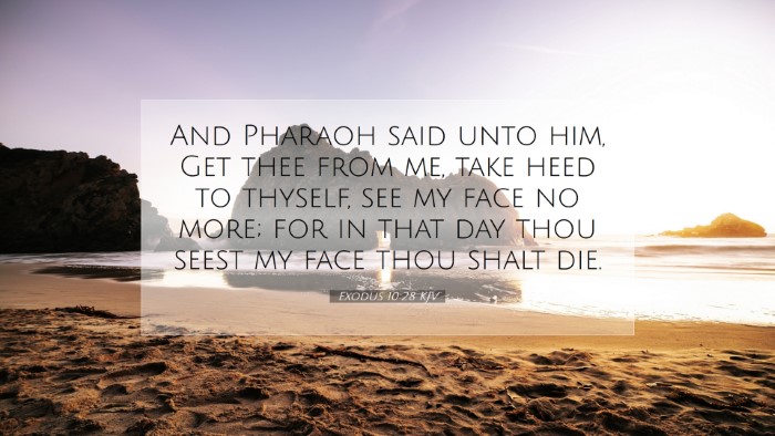 Picture 07 - Exodus 10:28 KJV Desktop Wallpaper - And Pharaoh said unto him, Get thee from me, take - Desktop Bible Verse Wallpaper