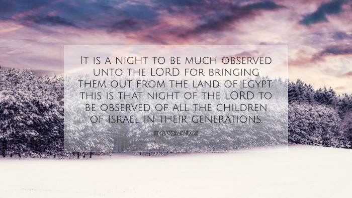 Picture 07 - Exodus 12:42 KJV Desktop Wallpaper - It is a night to be much observed unto the LORD - Desktop Bible Verse Wallpaper