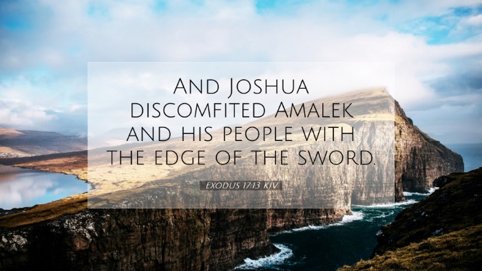 Picture 07 - Exodus 17:13 KJV Desktop Wallpaper - And Joshua discomfited Amalek and his people with - Desktop Bible Verse Wallpaper