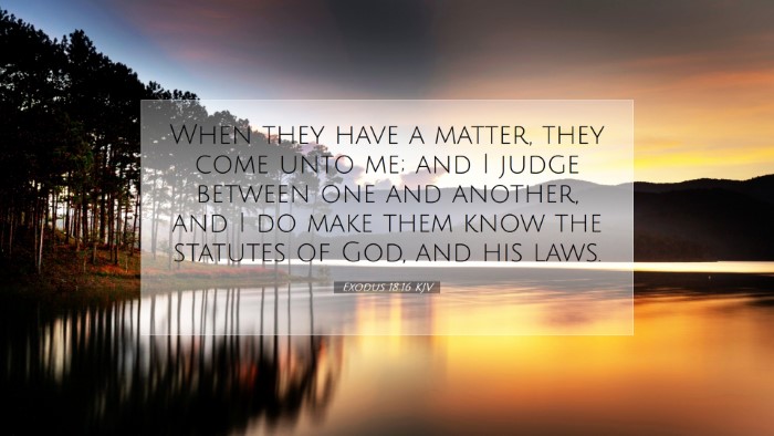 Picture 07 - Exodus 18:16 KJV Desktop Wallpaper - When they have a matter, they come unto me; and I - Desktop Bible Verse Wallpaper